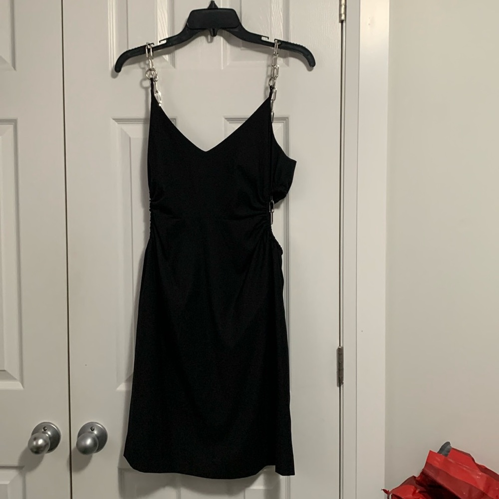 Rokh black mini dress